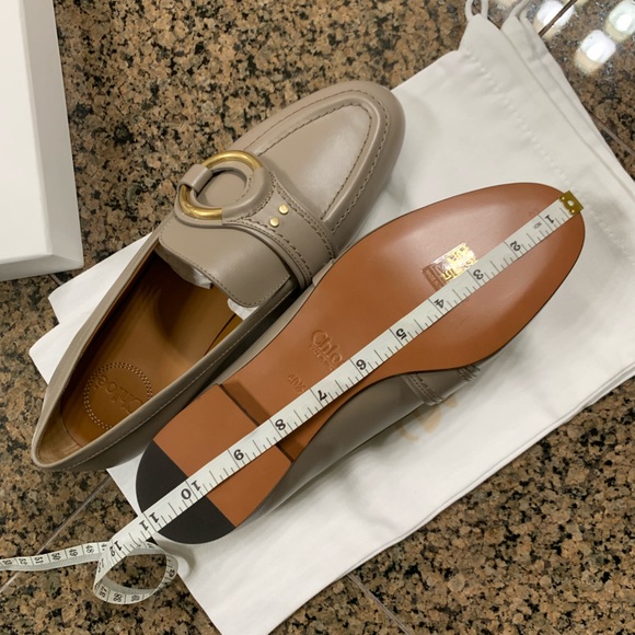 🩷Chloé 🍎 motty Gray. Loafers shoes - Picture 4 of 13